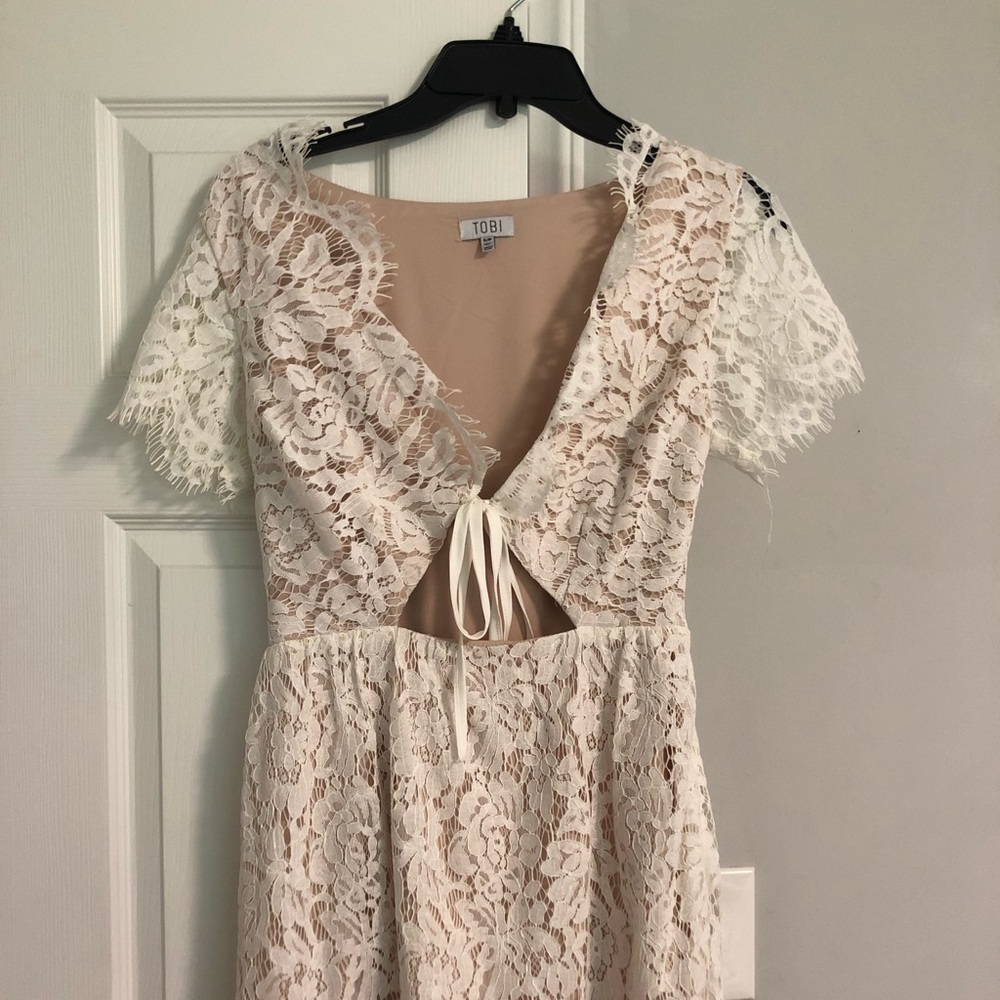 White lace Tobi dress